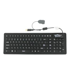Seal Flex SSF106 Silicone Flexible Waterproof Keyboard - Black - USED